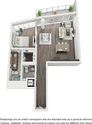 One bedroom Floorplan One bedroom Floorplan