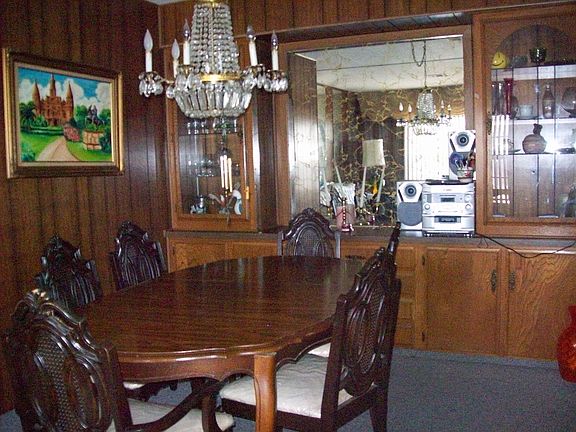 Dining room and hutch