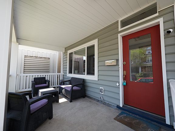 Covered front porch.