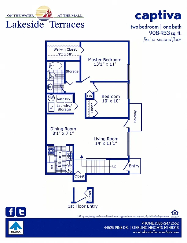 Floor plan Captiva
