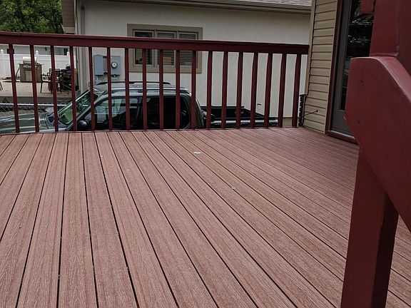 large entertaining deck