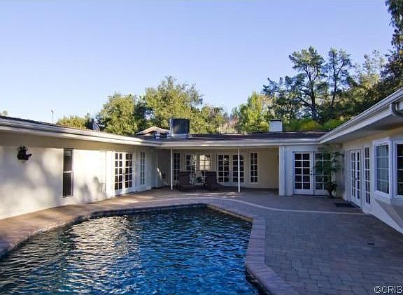 View of the house from the backyard