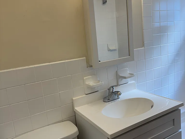 New bathroom vanity and cabinet.
