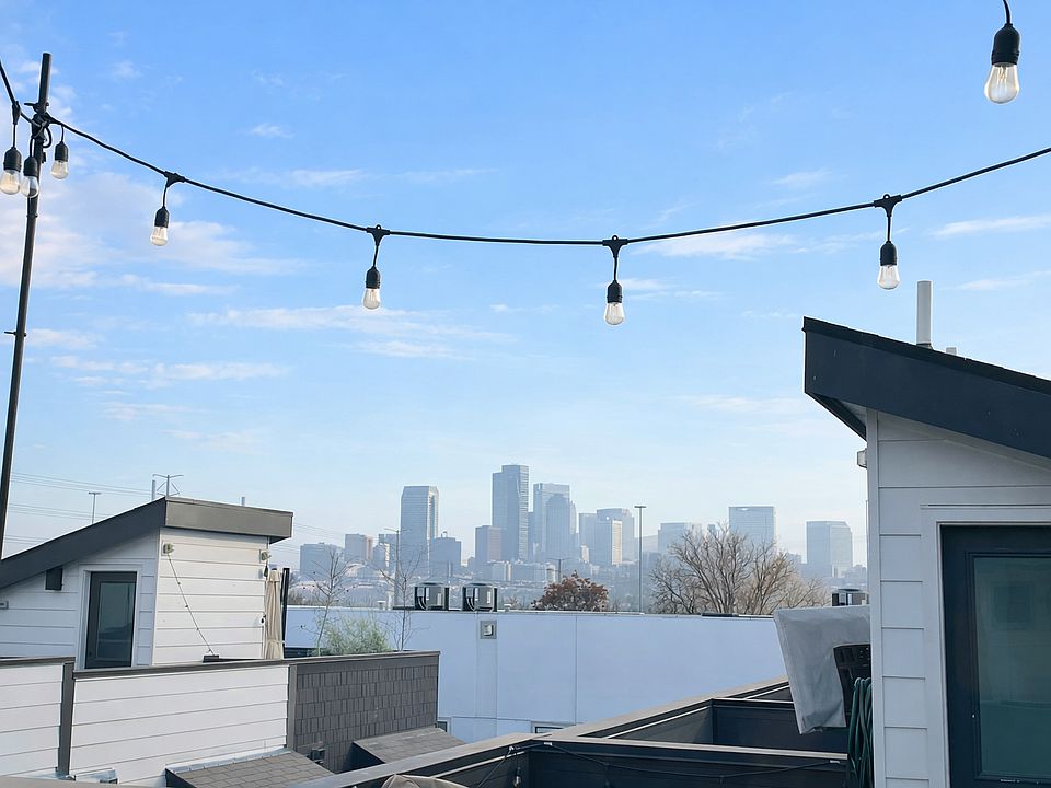 Downtown Denver views from rooftop