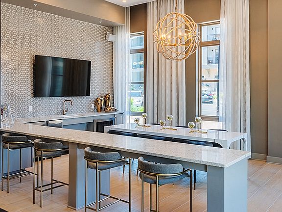 The clubhouse doubles as an entertaining space