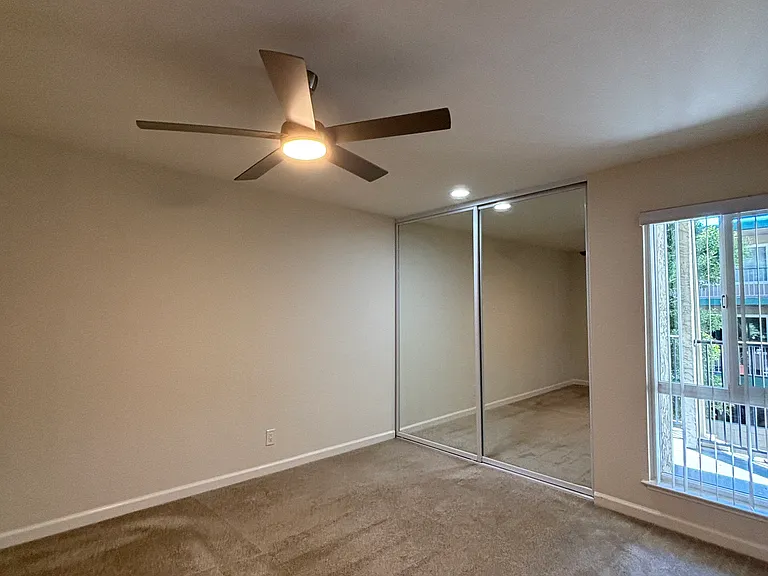 Fan in Bedroom with Dual Pane Window