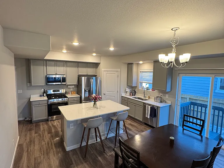 Common Space - Kitchen, Dining, Pantry, Powder Room