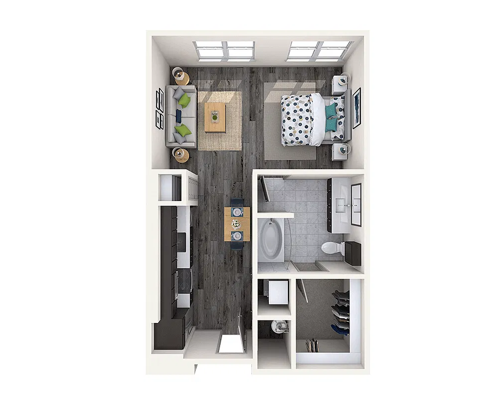 Floor plan Studio E1C