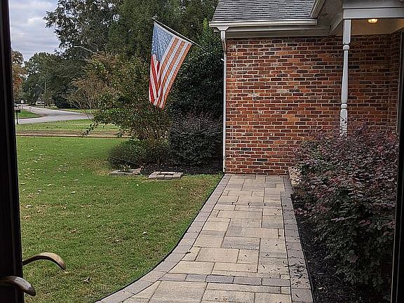 View out front side entry.