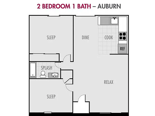 Floor plan The Auburn at Cougar Ridge