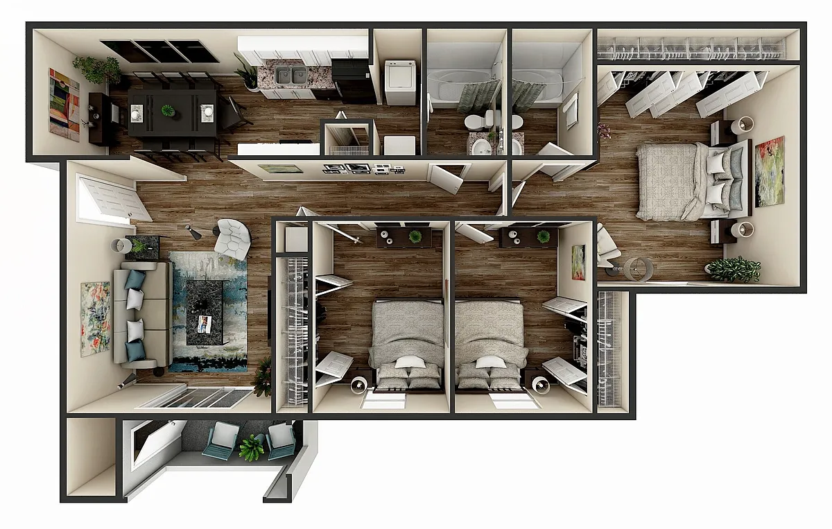 Floor plan 3B2B