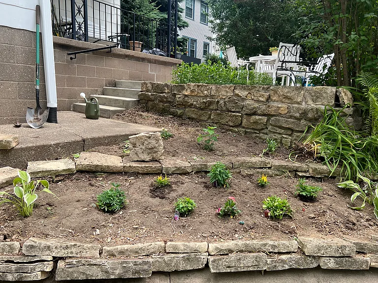 Ample space for those who like to garden or plant flowers.