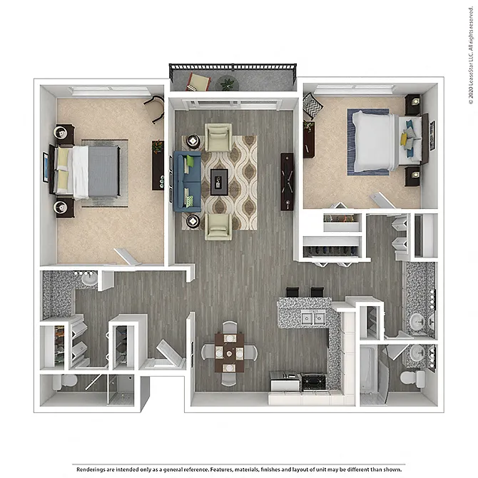 Floor plan 2 BEDROOM