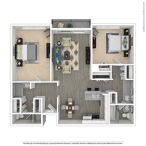 Floor plan 2 BEDROOM