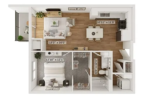 Floor plan Parker D