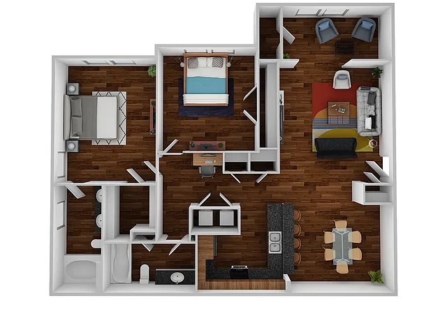 Floor plan B2 - The Vanderbilt