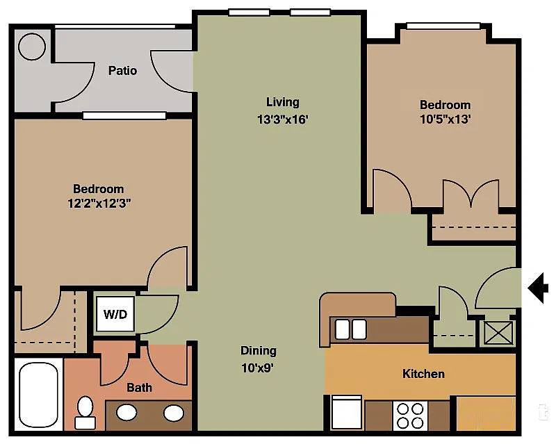 Floor plan The Marshall