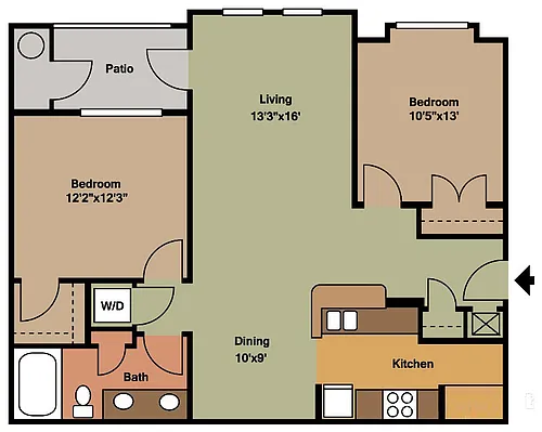 Floor plan The Marshall