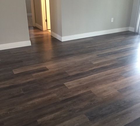 Waterproof flooring hallway