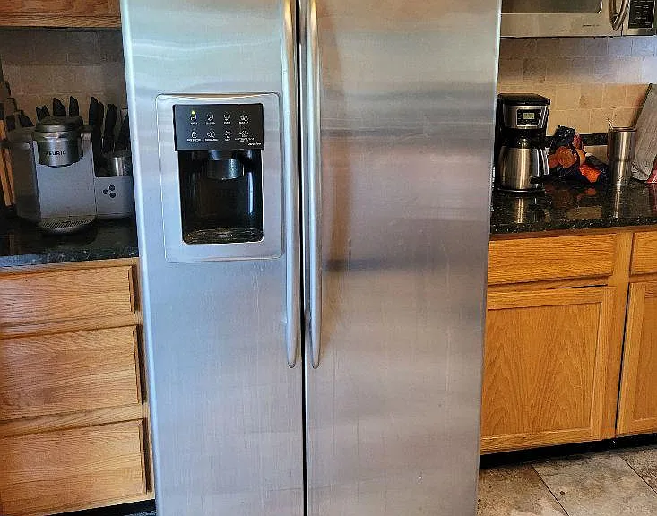 Newer Fridge! Built in microwave.