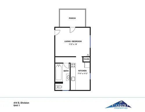 Floor plan Studio