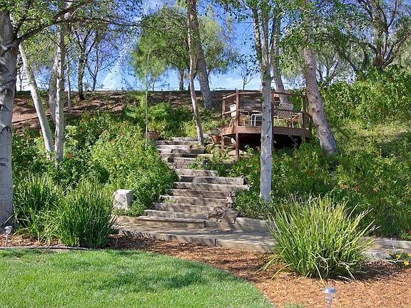 Pathway leading up Hill to Lifeguard Chair