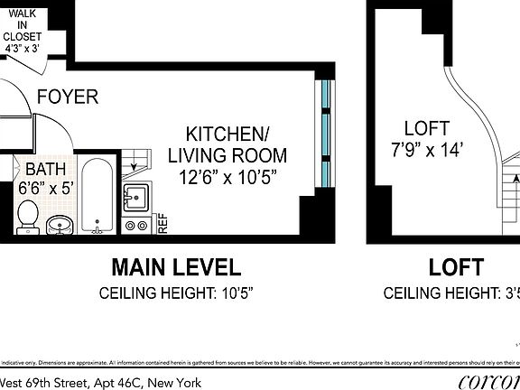 2nd image of 140 W 69th St APT 46C