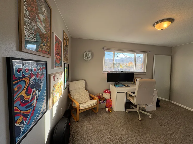 This is the bedroom on the south side of the apartment.