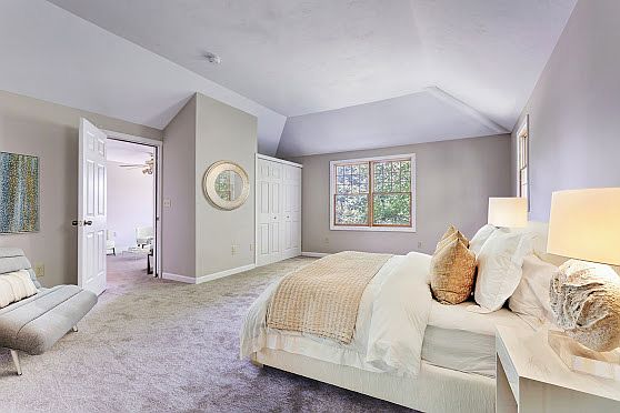 Staged New Master Bedroom