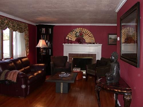 Living Room With Fireplace