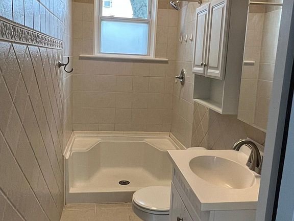 Bathroom with stand up shower