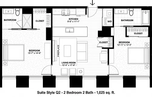 Floor plan Suite Style Q2