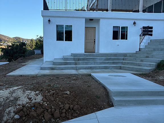 Entrance of ADU. Landscaping in progress.