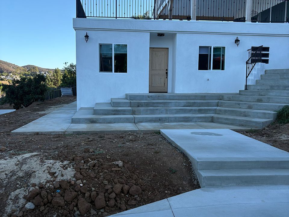 Entrance of ADU. Landscaping in progress.