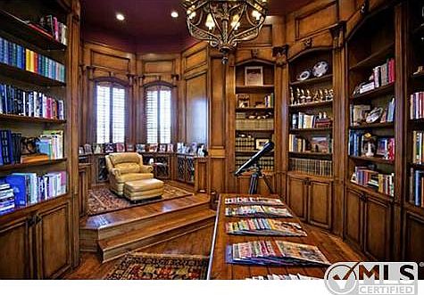 Distinguished  study with library quality finish out