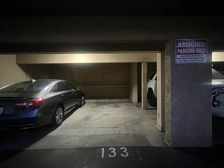 Covered parking spot