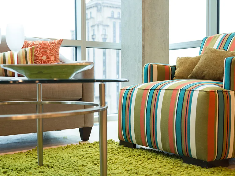Seven at Broadway living room