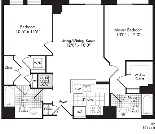 Floor plan B2