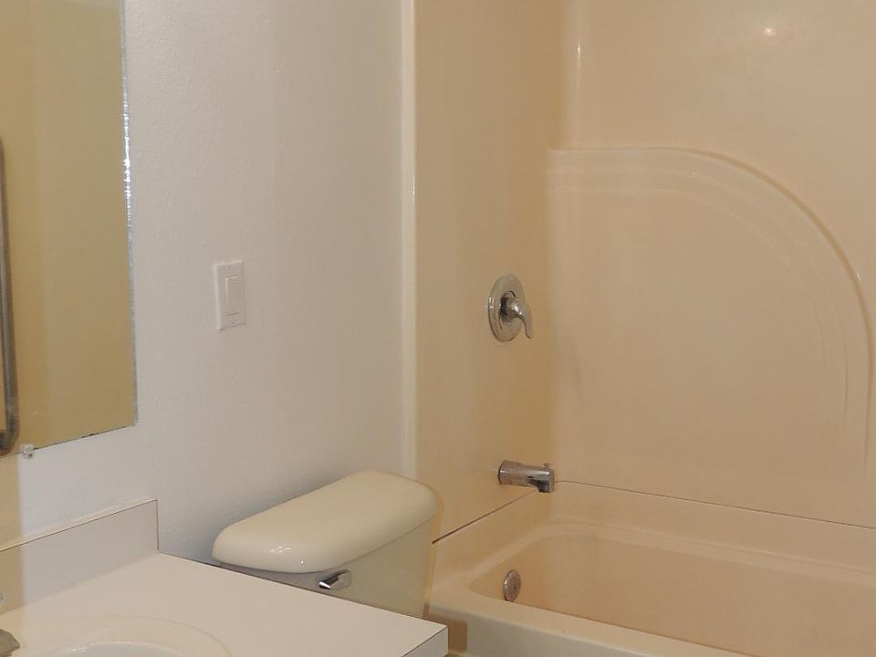 Second bath with new tile floor