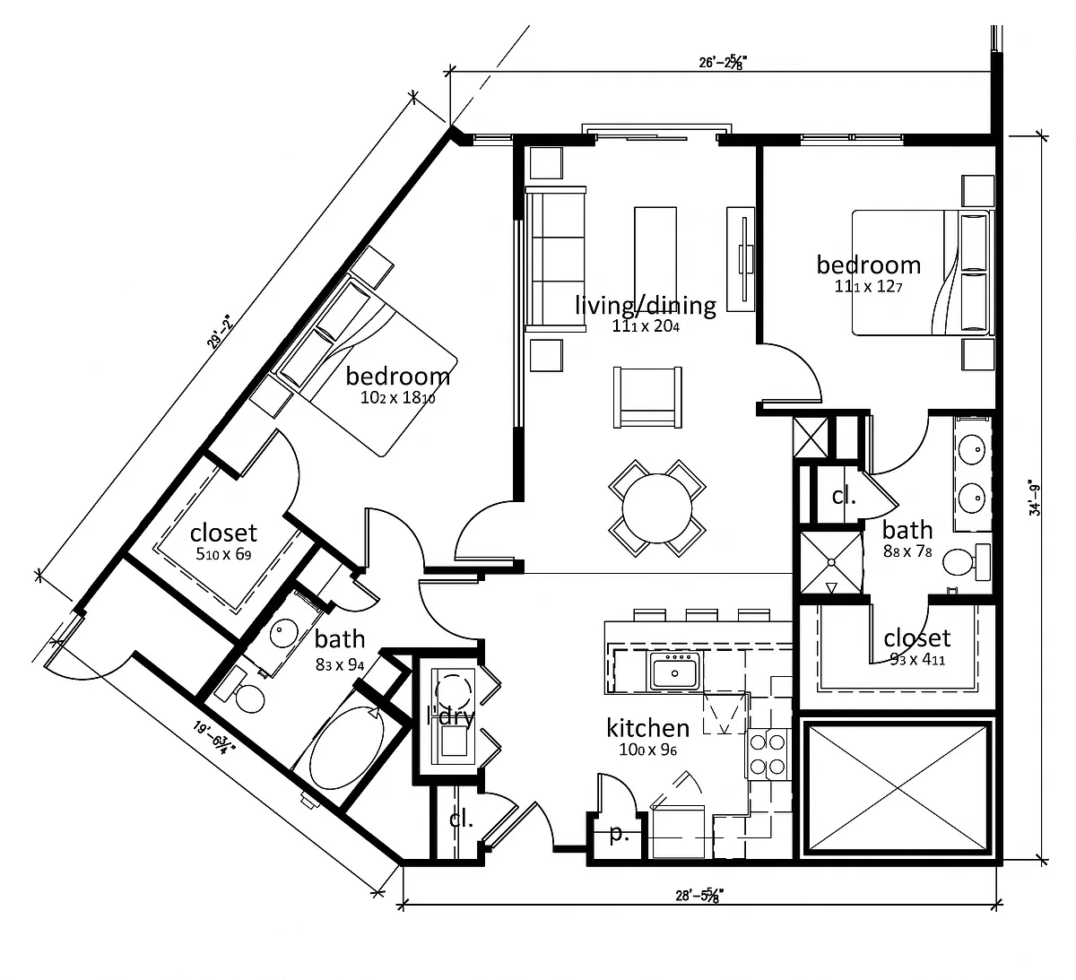 Floor plan Valletta