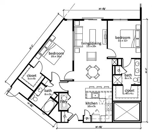 Floor plan Valletta