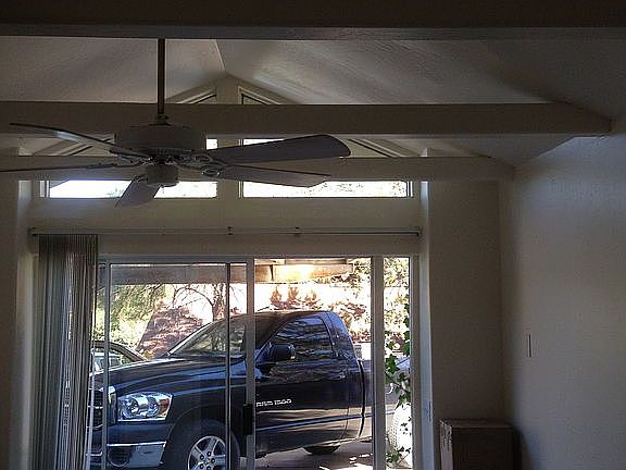Studio interior open beams