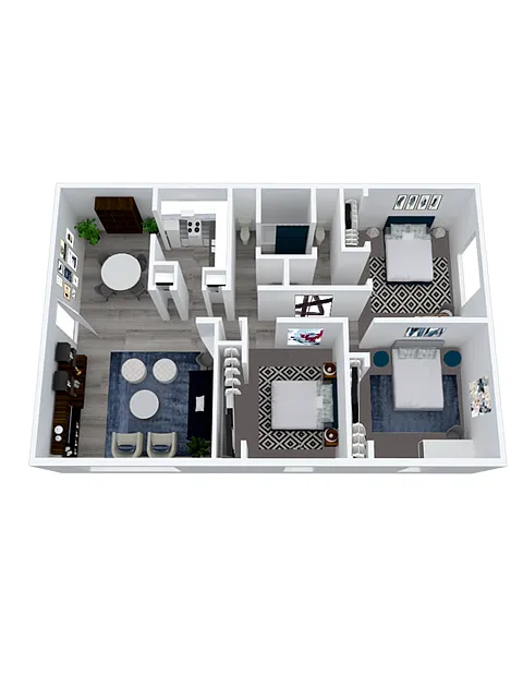 Floor plan 3/1.5-R