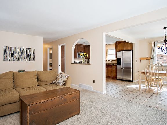 Living room and kitchen view