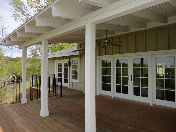 Partially covered deck