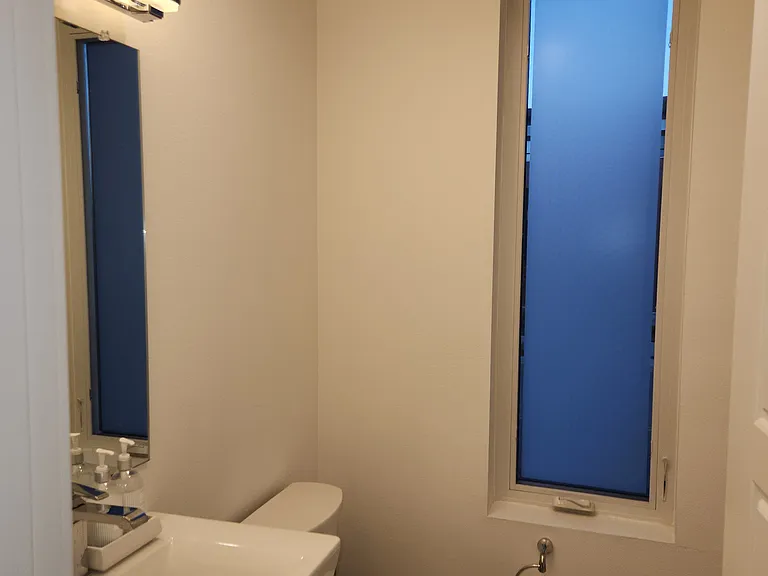 Main level powder room