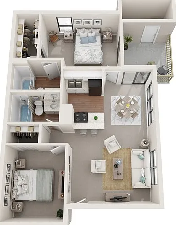 Two Bedrooms, Two Bathrooms, 959 sqft, Patio/Balcony, Walk-in Closets, Washer/Dryer Connections in Selected Homes Two Bedrooms, Two Bathrooms, 959 sqft, Patio/Balcony, Walk-in Closets, Washer/Dryer Connections in Selected Homes