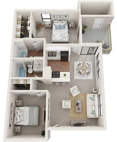 Floor plan 2x2A