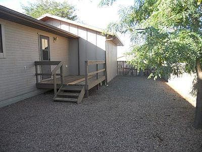 View from the opposite end of the backyard.
