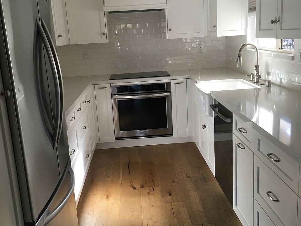 Kitchen with new appliances.